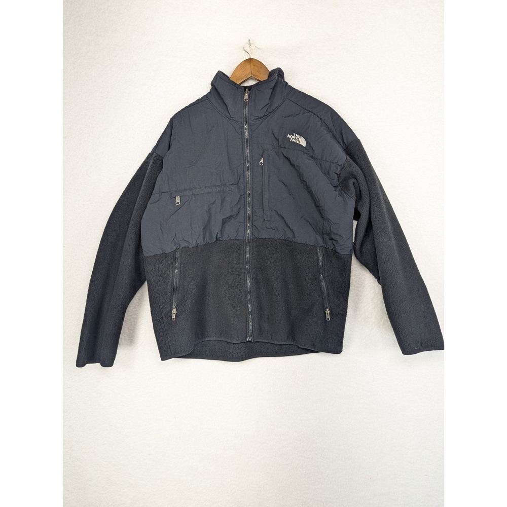 USA Made Men'sNORTH FACE Black Fleece Sweater Jacket‎ XL
